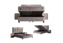 gowoll Boxspringbett Wooltouch Stauraumbett mit Matratze & Topper Bild 3