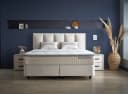 Gowoll Boxspringbett BIRDY Beige mit Matratze und gepolstertem Kopfteil Bild 5
