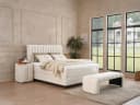 Gowoll Boxspringbett LEO Set mit Matratze und Bettkästen Beige Bild 1
