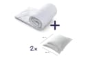 gowoll 4-Jahreszeitenbett Bettdecke Ganzjahresdecke Weiß Mikrofaser Bild 2