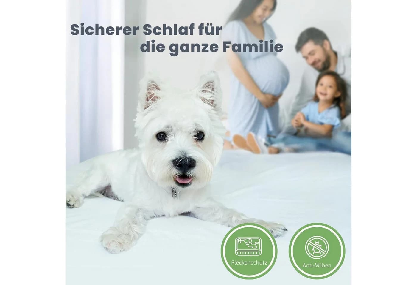 Moln Matratzenschoner Wasserdicht Atmungsaktiv Rundumgummi