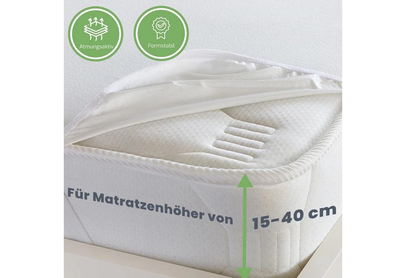 Moln Matratzenschoner Wasserdicht Atmungsaktiv Rundumgummi - Bild 2