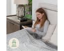 GREEN ORANGE Wohndecke Fleece Grau Gestreift Modern Bild 5