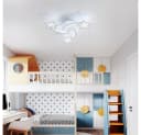 Riserva LED Deckenleuchte Stern Mond 40W 6500K Weiß Bild 1