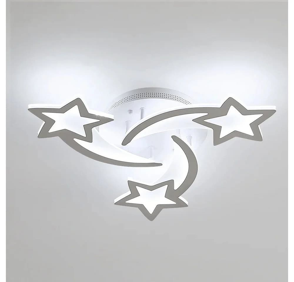 Riserva LED Deckenleuchte Stern Mond 40W 6500K Weiß - Bild 2