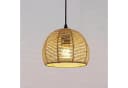 Riserva Hängeleuchte Rattan Boho Flechtwerk 20cm Schwarz E27 Bild 2