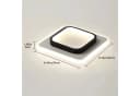 Riserva Deckenleuchte LED 20W 3 Lichtfarben Weiß/Schwarz Modern Bild 3