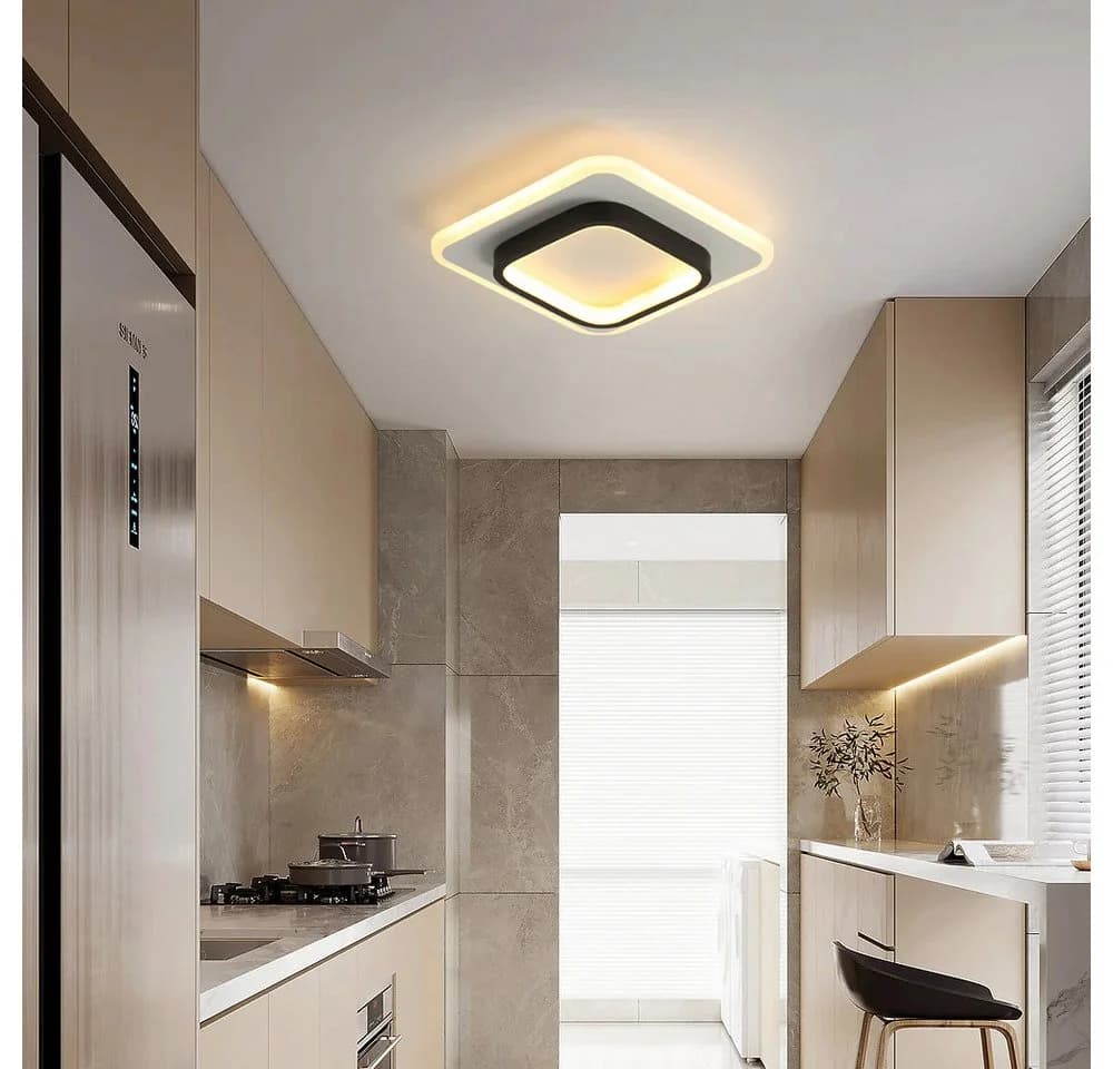 Riserva Deckenleuchte LED 20W 3 Lichtfarben Weiß/Schwarz Modern - Bild 4