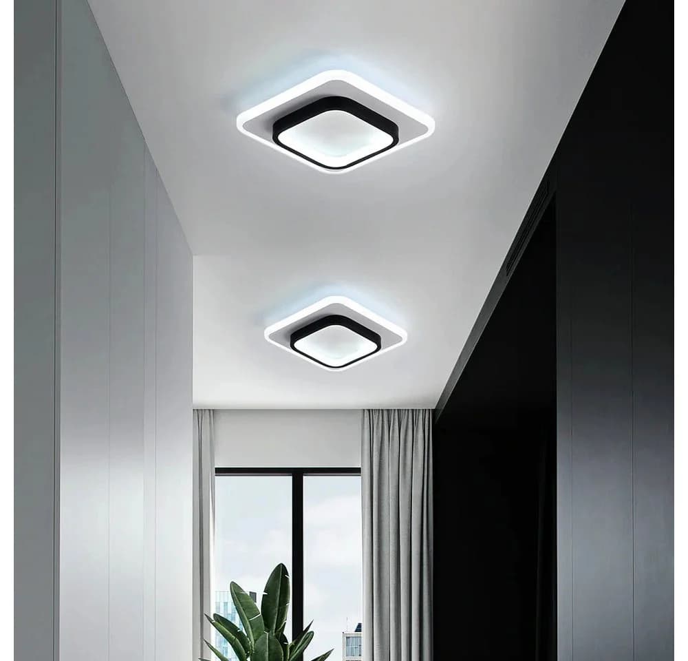 Riserva Deckenleuchte LED 20W 3 Lichtfarben Weiß/Schwarz Modern - Bild 5