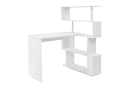Mondeer Eckschreibtisch mit 360-Grad Drehbarem Bücherregal 157 x 45 x 130,5 cm Bild 2