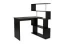 Mondeer Eckschreibtisch mit 360-Grad-Drehbarem Bücherregal 157 x 45 x 130,5 cm Bild 2