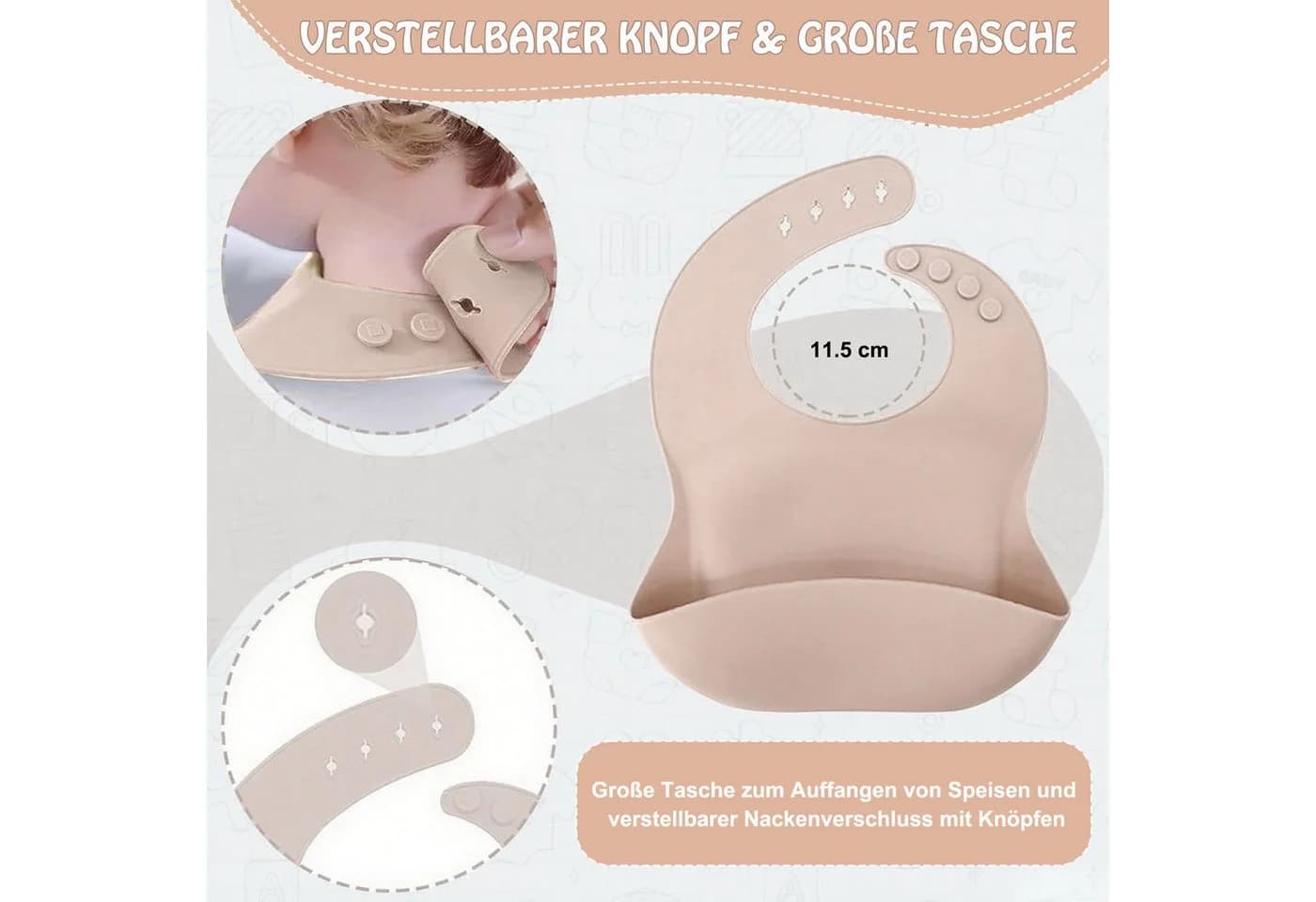 AIMAX Kindergeschirr-Set 9-teilig Silikon mit Saugnapf - Bild 5