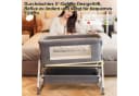 AIMAX Babybett Zustellbett Reisebett Kinderreisebett mit Matratze Laufstall Bild 5