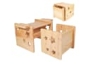 AIMAX Kindersitzgruppe Tisch und Stuhl Set Weiß Modern Bild 2