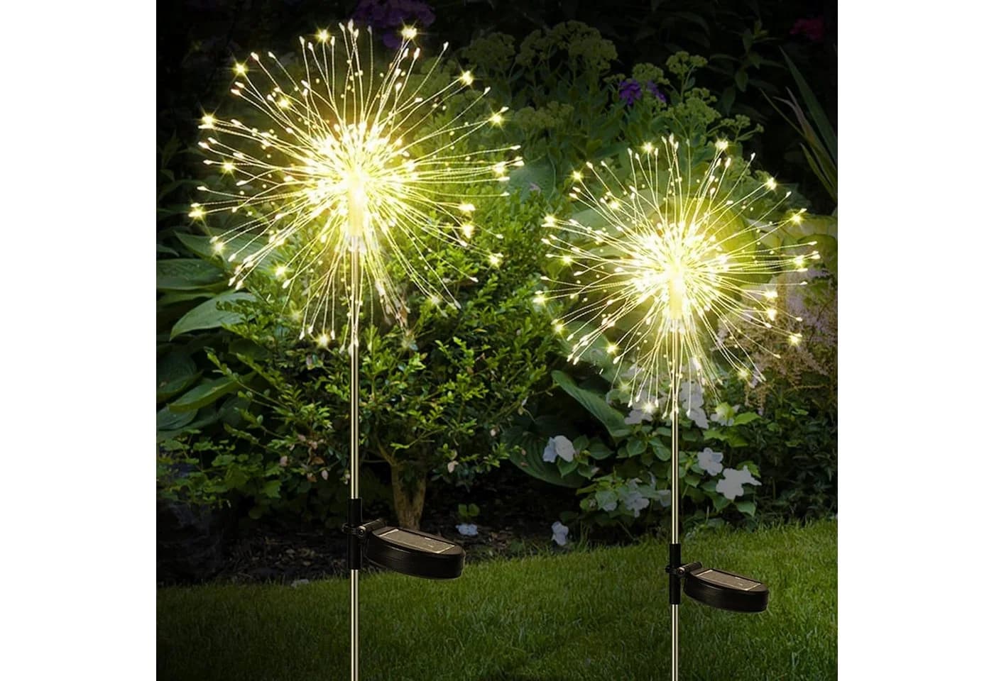 AIMAX LED Solarleuchte 120 LED Garten Deko IP65 wasserdicht