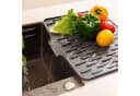 SURFOU Abtropfmatte 2er-Set Grau Silikon Auslaufsicher Bild 1
