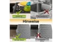 SURFOU Abtropfmatte 2er-Set Grau Silikon Auslaufsicher Bild 4