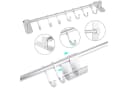 SURFOU Hakenleiste Küche Selbstklebend Aluminium 7 Haken Bild 4