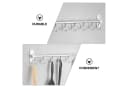 SURFOU Hakenleiste Küche Selbstklebend Aluminium 7 Haken Bild 5