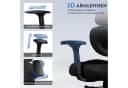 DEVAISE Bürostuhl Ergonomisch Schwarz mit 3D-Kopfstütze & 5D-Armlehnen Bild 4