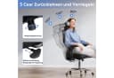 DEVAISE Bürostuhl Ergonomisch Schwarz mit 3D-Kopfstütze & 5D-Armlehnen Bild 5