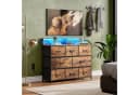 WLIVE Kommode mit 8 Stoffschubladen, LED-Beleuchtung und Ladestation Bild 1