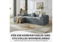 Sinaopus Ecksofa Modulsofa Chenille Blau Modernes Lounge Sofa Bild 1