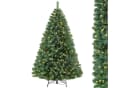WHEELYOU Künstlicher Weihnachtsbaum Nordmanntanne 180cm PVC mit Metallständer Bild 2