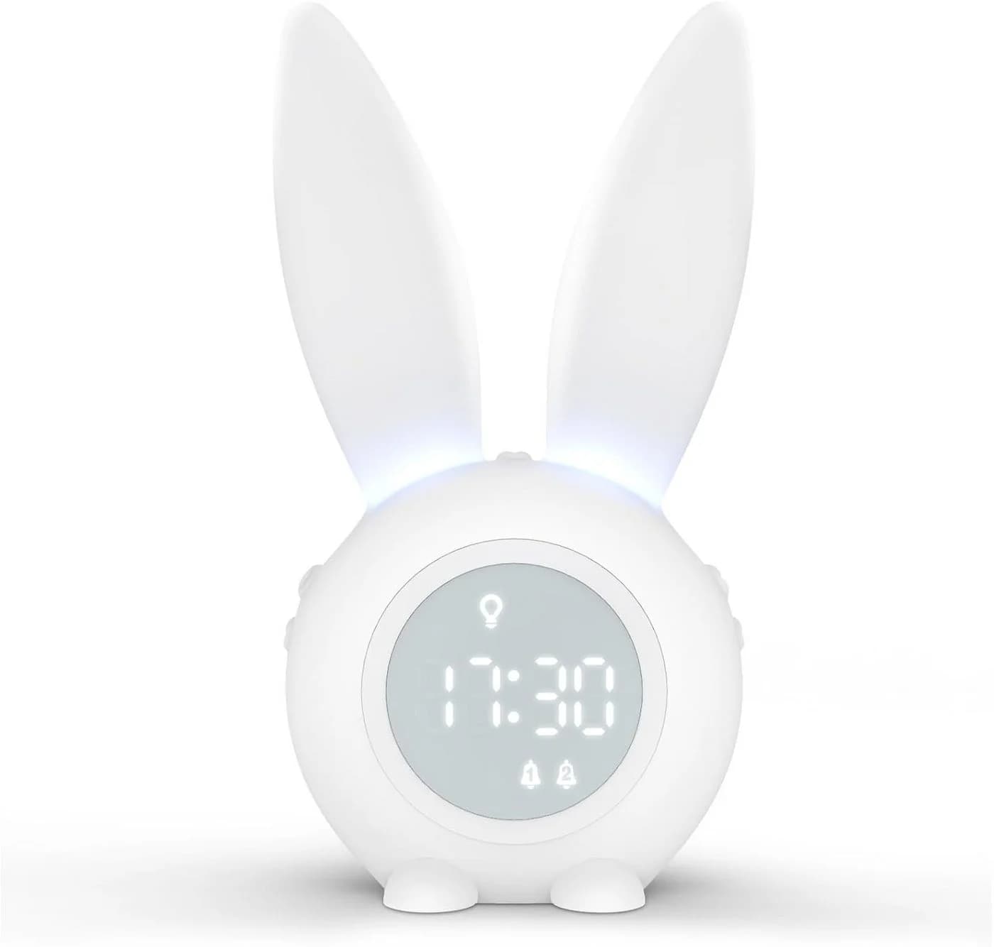 EXTSUD LED Nachtlicht Kinder Lichtwecker Weiß Snooze-Funktion - Bild 2