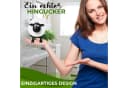 Fyrove Toilettenpapierhalter Selbstklebend Schwarz Schaf-Design Bild 3