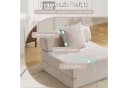 CANMOV Sofa-Bett mit Getränkehaltern und Cordbezug Beige Bild 3