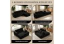ANYSUN Ecksofa L-Form 4-Sitzer Schwarz Cordsamt Modern Bild 4