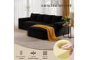 ANYSUN Ecksofa L-Form 4-Sitzer Schwarz Cordsamt Modern Bild 5