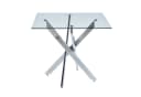 ANYSUN Runder Esstisch Glas Modern Silber/Gold Bild 4