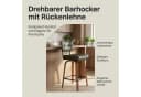 ANYSUN Barhocker 2er Set mit Rückenlehne und Fußstütze Grün Bild 5