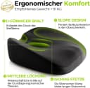 Fyrove Orthopädisches Sitzkissen Schwarz Ergonomisch Bild 3
