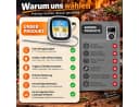 Forrlite Grillthermometer mit Touchscreen & Magnetständer Schwarz Bild 5