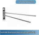 Forrlite Handtuchhalter Wand 180° drehbar Edelstahl Silber Bild 5
