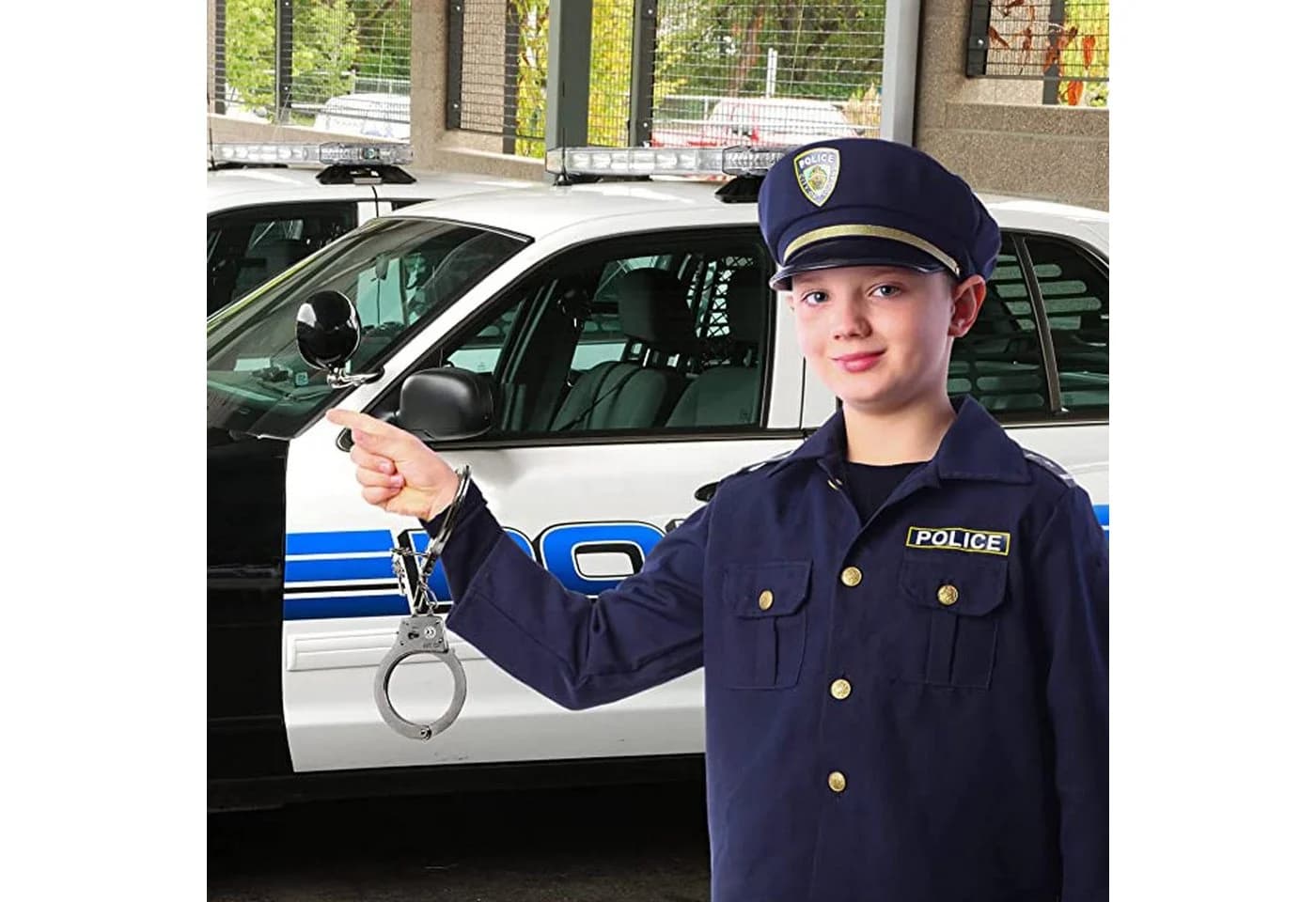 GOLDEN Spielzeug-Polizei Handschellen Kinder aus Metall Mit Schlüssel - Bild 4