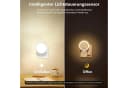 ibettertec Nachttischlampe dimmbar mit Dämmerungssensor weiß Bild 1
