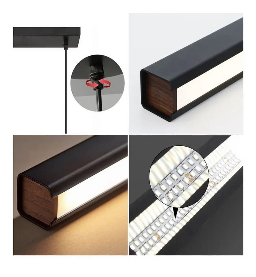 SenFay LED Pendelleuchte 120 cm linear dimmbar höhenverstellbar - Bild 5