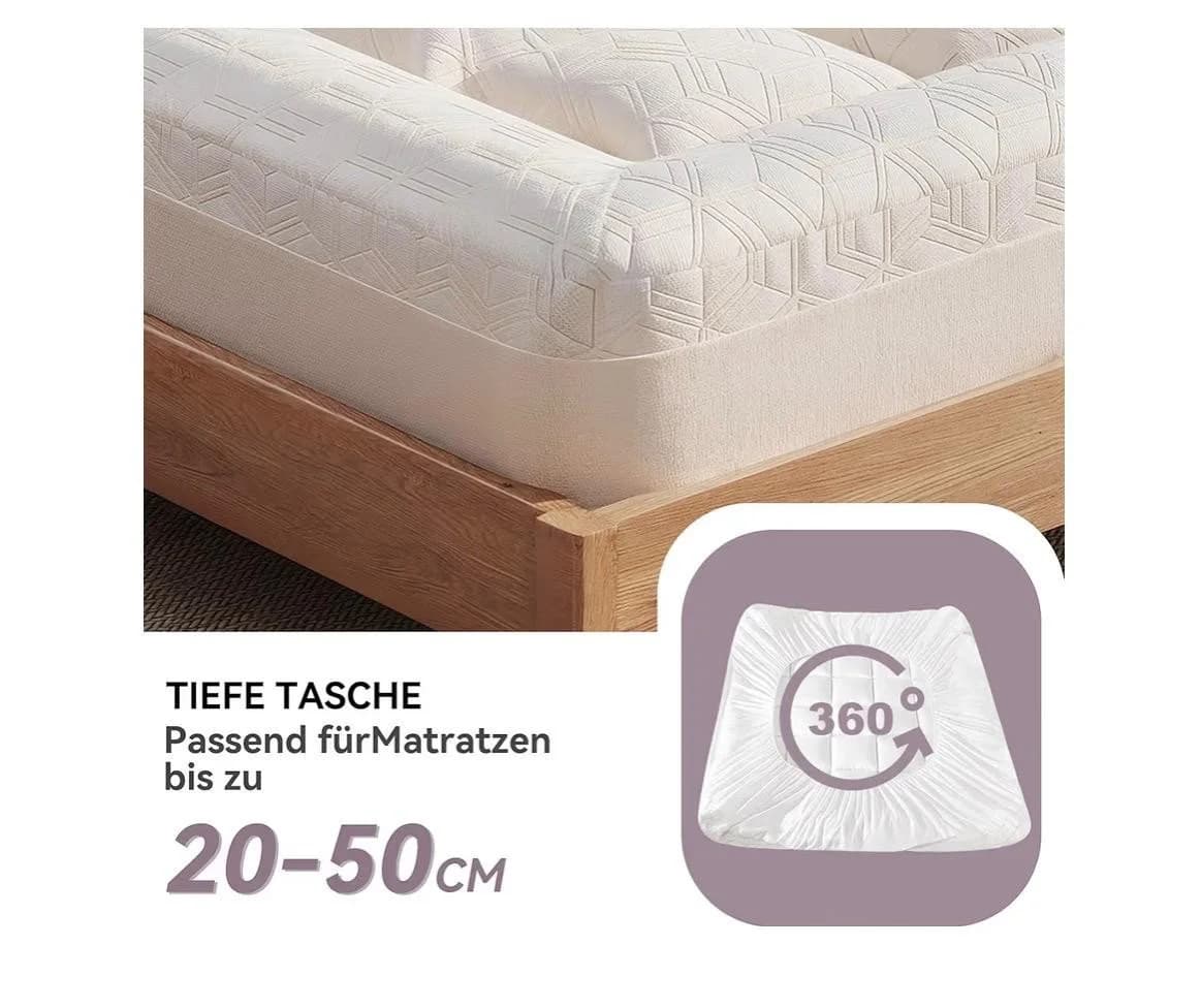 UE Premium Gel Memory Foam Topper H2 10 cm Bambusbezug - Bild 5