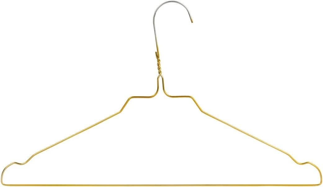 RSR Hangers Drahtkleiderbügel Metall Hemdenbügel Blusenbügel Gold, 100-tlg. - Bild 4