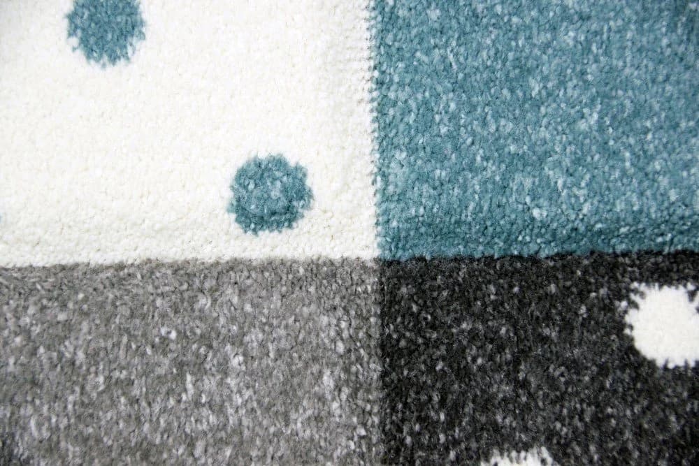 Carpetia Kinderteppich Stern Mond Blau Türkis 3D Optik - Bild 4