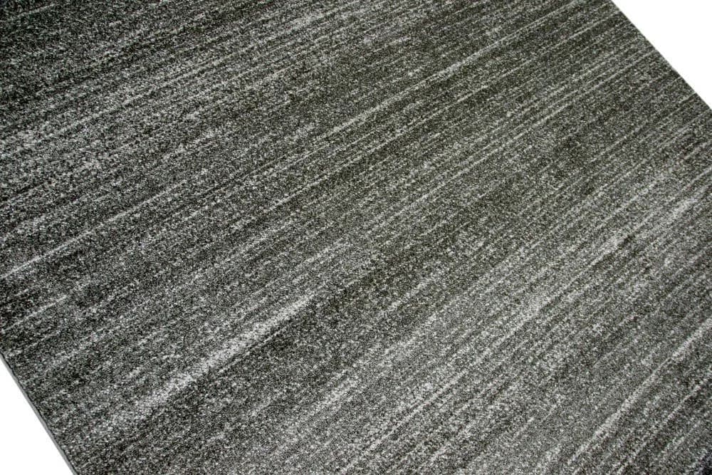 Carpetia Wohnzimmerteppich Kurzflor Anthrazit