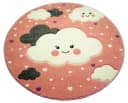 Carpetia Kinderteppich Wolken Rosa, Rechteckig, 13 mm Bild 3