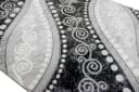 Carpetia Teppich Modern Ornamente mit Glitzer Grau Schwarz Creme Rechteckig Bild 3