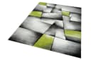 Carpetia Wohnzimmerteppich Kurzflor Abstrakt Grün Grau 13 mm Bild 1