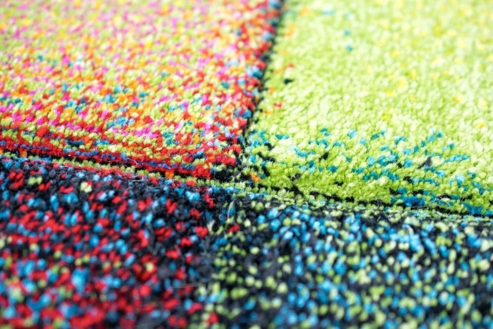 Carpetia Teppich Modern Karo Bunt Gelb Rot Blau Grün - Bild 4