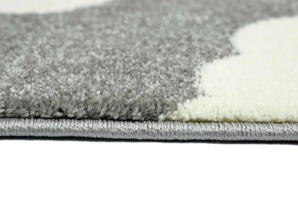 Carpetia Kinderteppich Flugzeuge Doppeldecker Grau Blau Creme - Bild 4